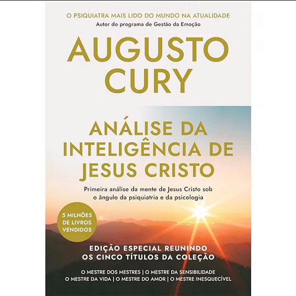 Livro Análise da Inteligência de Jesus Cristo - Augusto Cury
