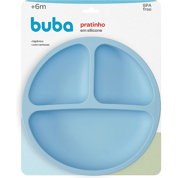 Pratinho em Silicone com Ventosa - Azul