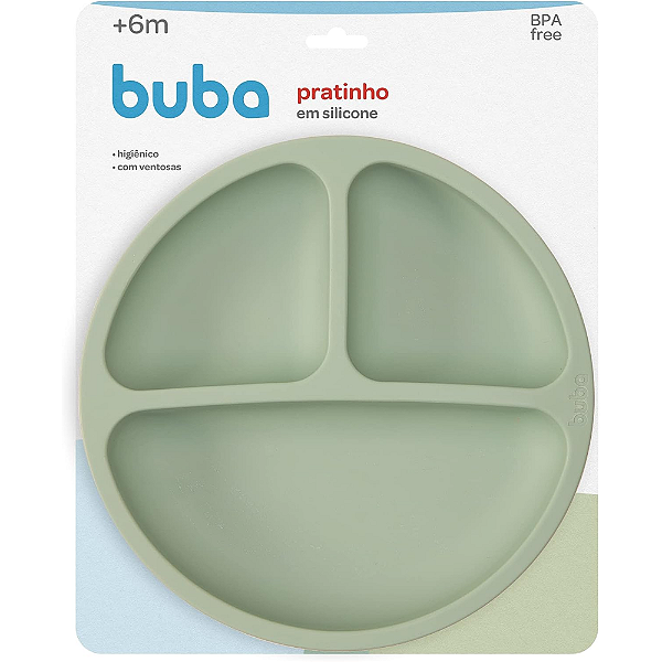 Pratinho em Silicone com Ventosa - Verde