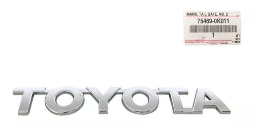 Emblema Tampa Traseira Toyota Hilux 2006 A 2015
