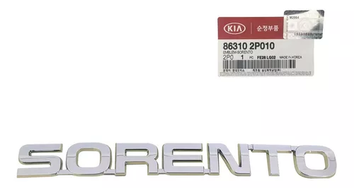 Emblema Tampa Traseira Kia Sorento 2009 A 2015