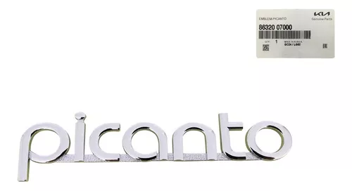 Emblema Tampa Traseira Kia Picanto 2006 A 2012