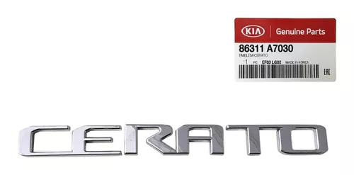 Emblema Tampa Traseira Kia Cerato 2013 A 2020