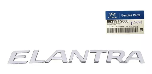 Emblema Tampa Traseira Hyundai Elantra 2016 A 2018