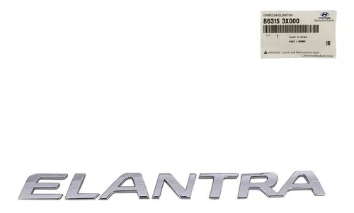 Emblema Tampa Traseira Hyundai Elantra 2010 A 2015