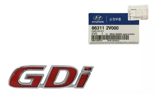 Emblema Gdi Tampa Traseira Hyundai Veloster 2011 A 2017