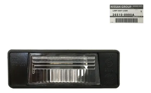 Lanterna Placa Nissan Kicks 2017/21 / Versa 2016/20