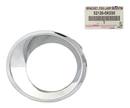 Moldura Cromada Farol Neblina Esquerdo Toyota Hillux 16/18