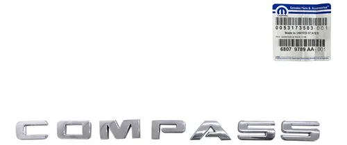 Emblema Porta Dianteira Jeep Compass 2017 A 2021