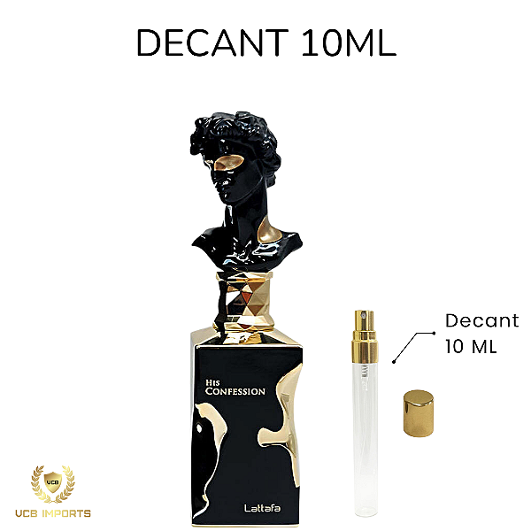 Decant His Confession Lattafa - 10ml - Eau de Parfum - Masculino