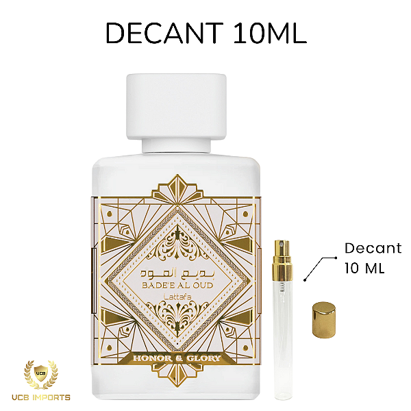 Decant Bade'e Al Oud Honor & Glory Lattafa - 10ml - Eau de Parfum - Unissex