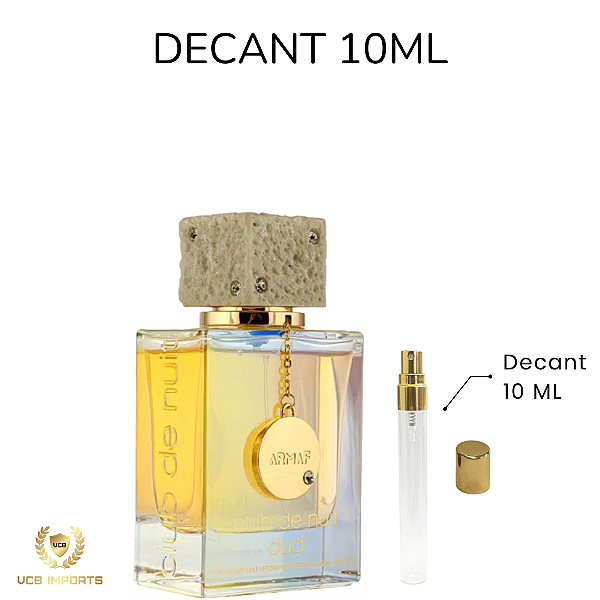 Decant Club De Nuit Oud Armaf - 10ml - Eau de Parfum - Unissex