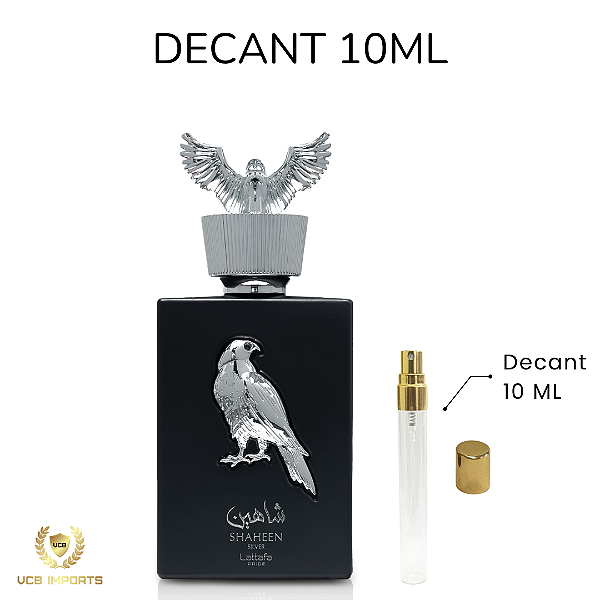 Decant Shaheen Silver Lattafa - 10ml - Eau de Parfum - Masculino