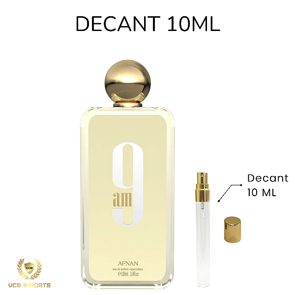 Decant 9 AM Afnan - 10ml - Eau de Parfum - Masculino