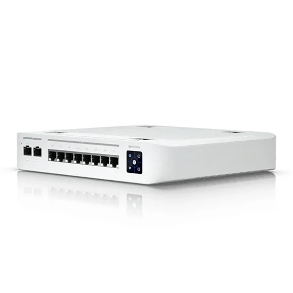 Switch Ubiquiti Uni-Fi 8 Portas PoE+ de 2.5G e 2 Portas SFP+ de 10G - USW-Enterprise-8-POE