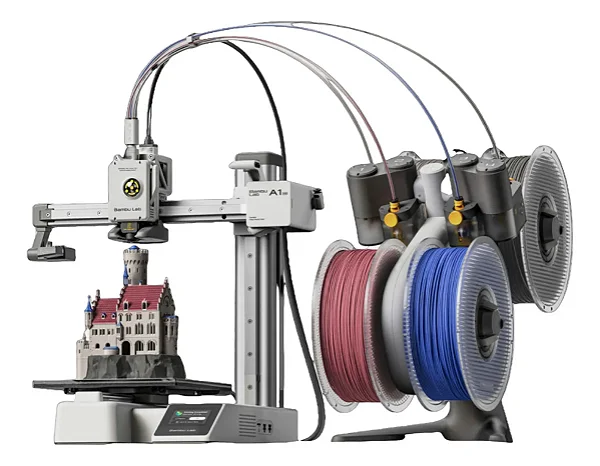Impressora 3D Bambu Lab A1C - A1 + AMS Lite (Combo) PF002-A+SA005