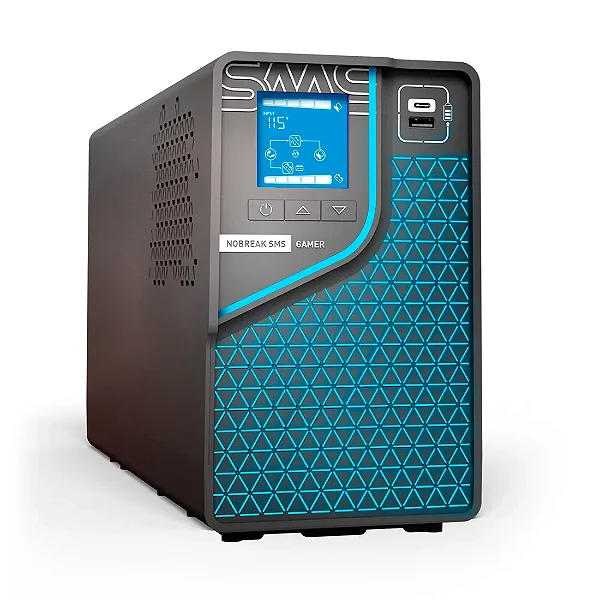 Nobreak SMS Gamer 2000 va 2kva Entrada e Saída Bivolt Wi-Fi - 29601