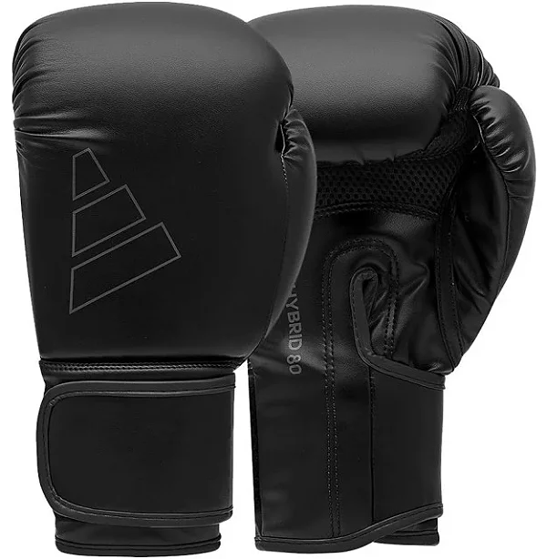 Luva de Boxe e Muay Thai Adidas Hybrid 80 Preta