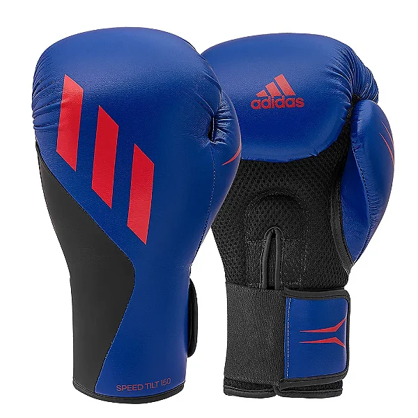 Luva de Boxe adidas em PU SpeedTILT 150 - Azul e Vermelho