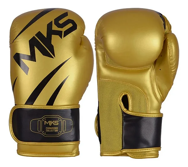 Luva de Boxe MKS Energy Dourada