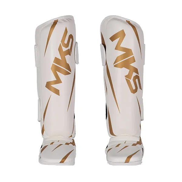 Caneleira MKS Champions III - Branca/Dourada