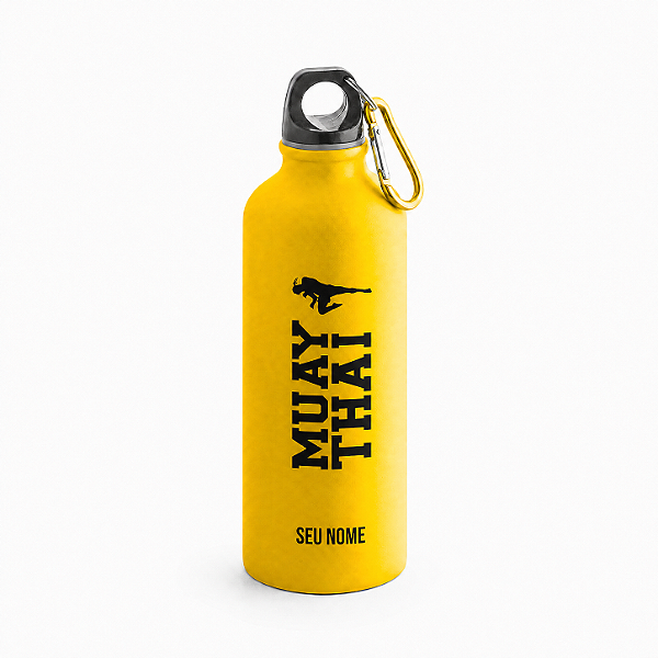 Garrafa Squeeze COLLINA Amarela Muay Thai Com Nome
