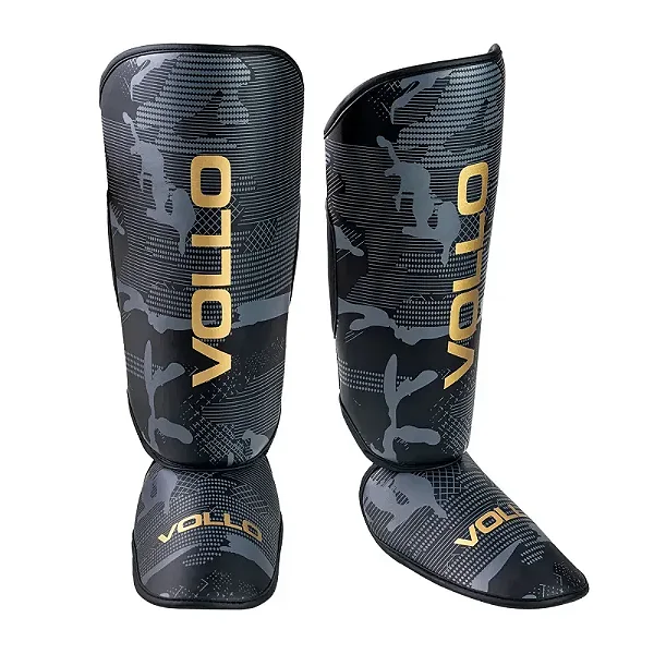 Protetor de Canela Caneleira Muay Thai Kickboxing Vollo
