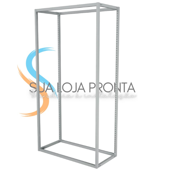 Estante Cremalheira Inicial Branco - Escolha a Largura do Módulo