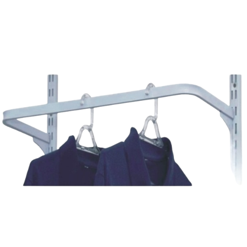 Arara Para Cremalheira 90 cm Tubo Quadrado 20x20 Branca ou Preta