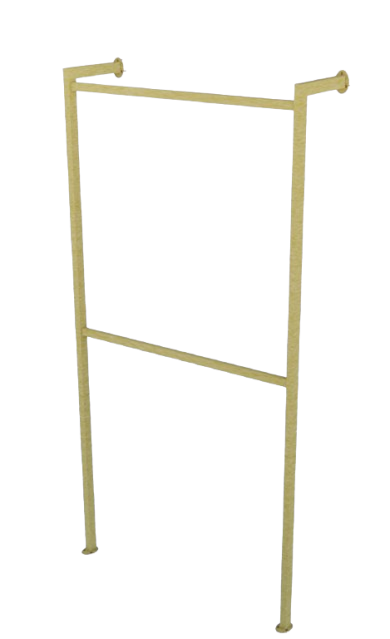 Arara Loja Cabideiro para Roupa - Coluna em "L" Tubo 40x40 – Versatilidade e Estilo para Seu Espaço