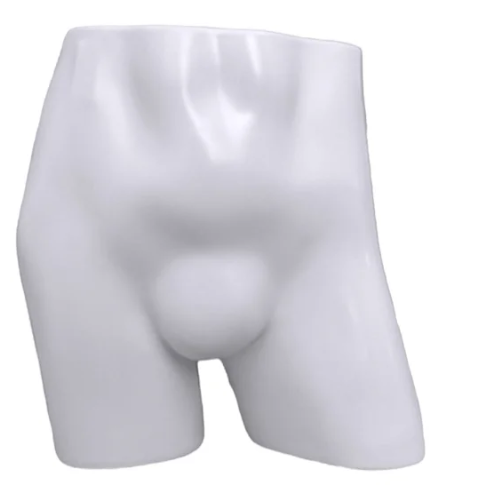 Manequim Cueca Branco Resina Plástica