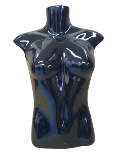 Manequim Busto Feminino Preto – Estilo e Versatilidade na Exposição de Roupas e Acessó;rios