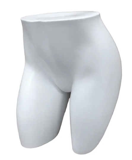 Manequim Bermuda Feminina Branco – Ideal para Exposição de Roupas Casuais e de Praia