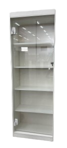 Estante Armário Para Loja com Porta de Vidro, Dobradiças Reforçadas, Fechadura e Chaves – Ideal para Colecionadores e Produtos de Alto Valor
