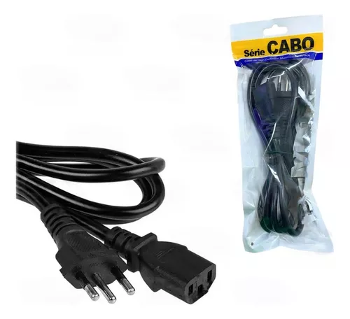 CABO DE FORÇA TRIPOLAR PC/TV/IMPRESSORA