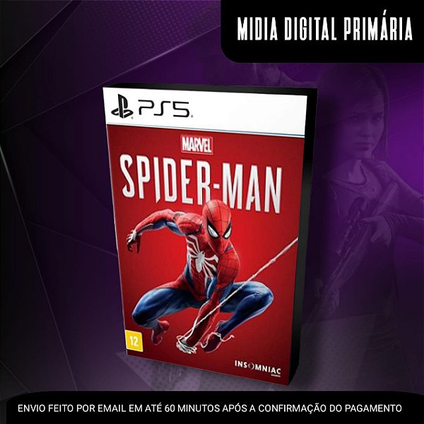 Spider Man Ps5 Mídia Digital (Primária) (Retrocompatível)