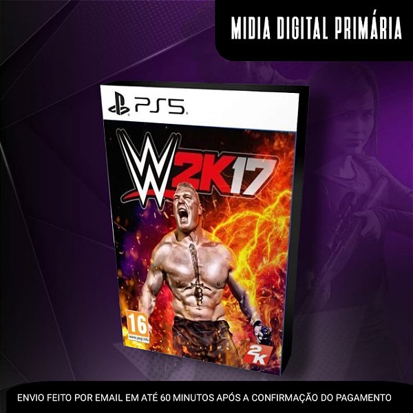 WWE 2K17 Ps5 Mídia Digital (Primária) (Retrocompatível)