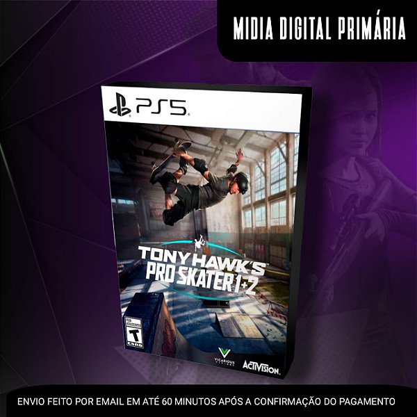 Tony Hawk's Pro Skater 1 + 2 Ps4 Mídia Digital (Primária)(Retrocompatível)