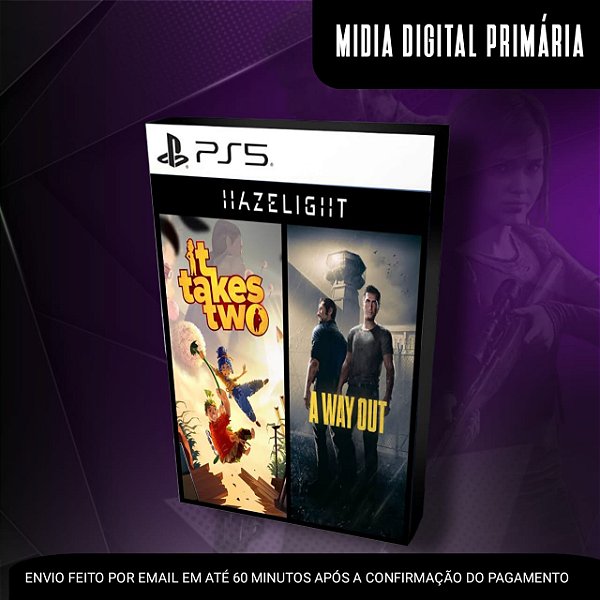 it takes two Ps5 + A Way Out Ps5 Mídia Digital (Primária)