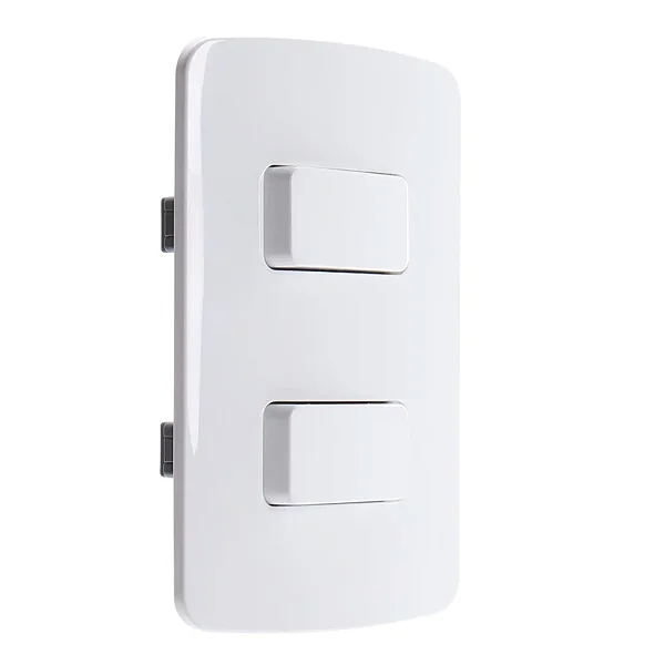Conjunto 2 Interruptores Simples 10A/250V 4x2 Branco B3