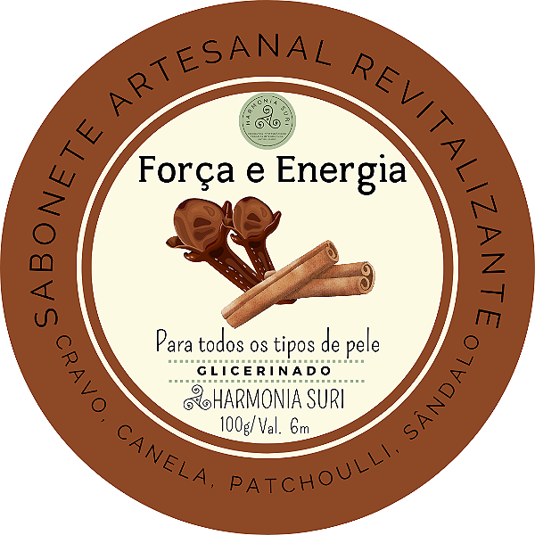 Força e Energia (cravo, canela, patchoulli, sândalo)