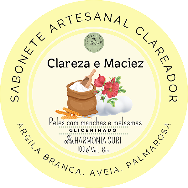 Clareza e Maciez (Argila branca, Aveia, Palmarosa)