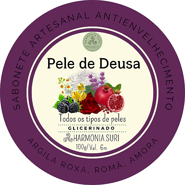 Pele de Deusa (Argila Roxa, Romã, Amora)