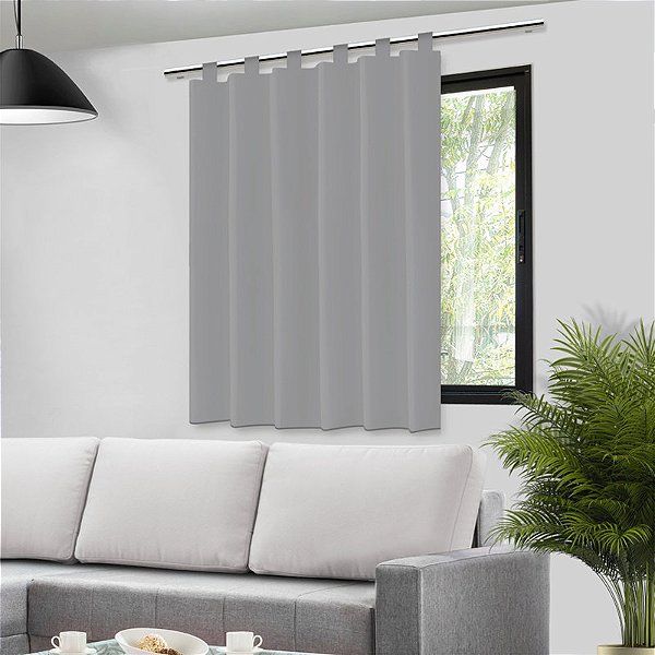 Cortina Blackout PVC para Bastão 140x140cm – Corta Luz Total