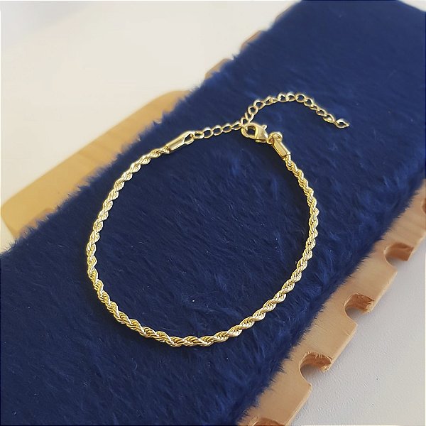 PULSEIRA BAIANO BANHADA OURO 18K