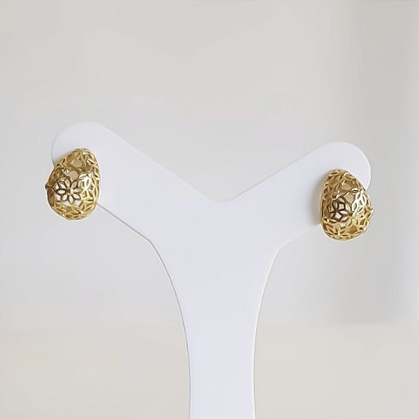 BRINCO GOTA COM DETALHES BANHADO OURO 18K