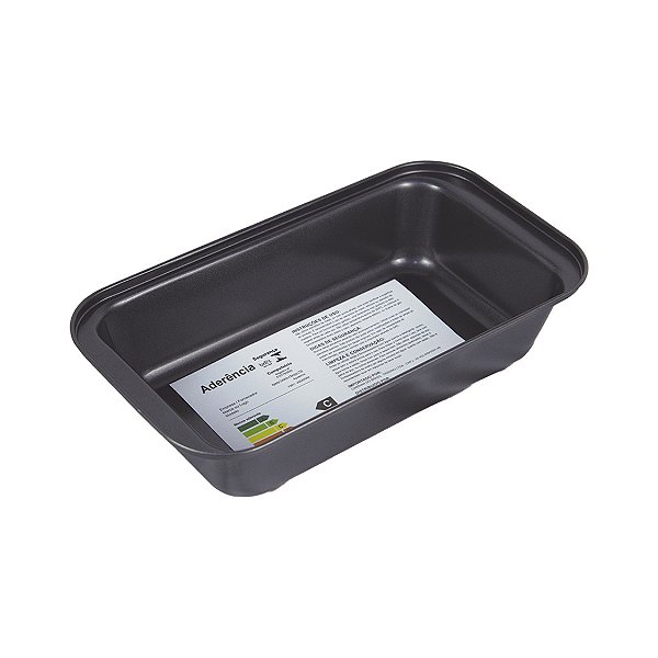 Forma Para Pão E Bolo Pequena Alumínio Fortaleza Preto