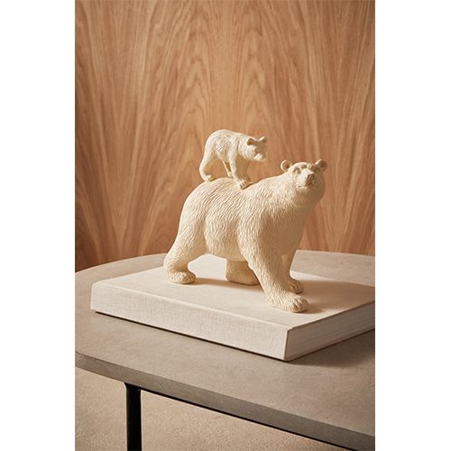 ESCULTURA URSOS EM POLIRESINA 18x24x9CM