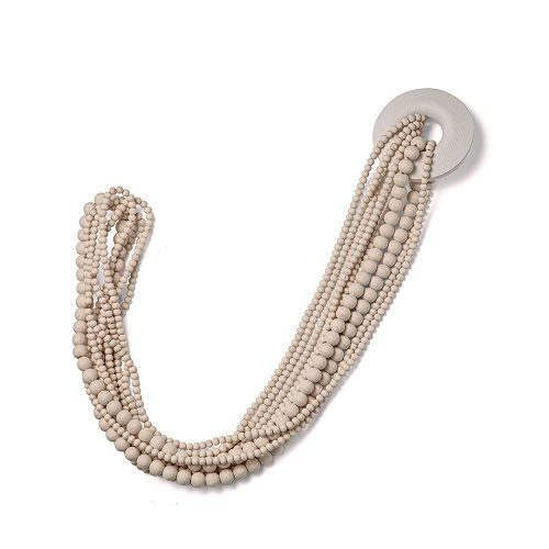 COLAR DECORATIVO EM MADEIRA 6X12X104CM