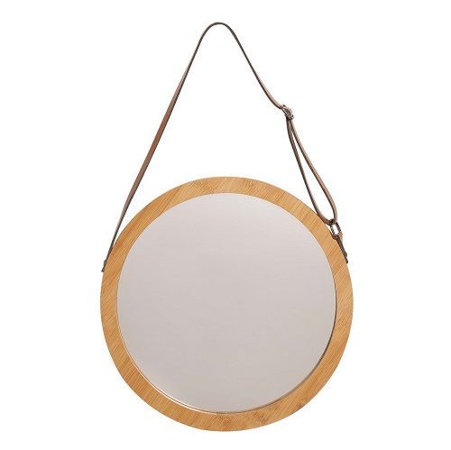 ESPELHO EM MADEIRA 45CM